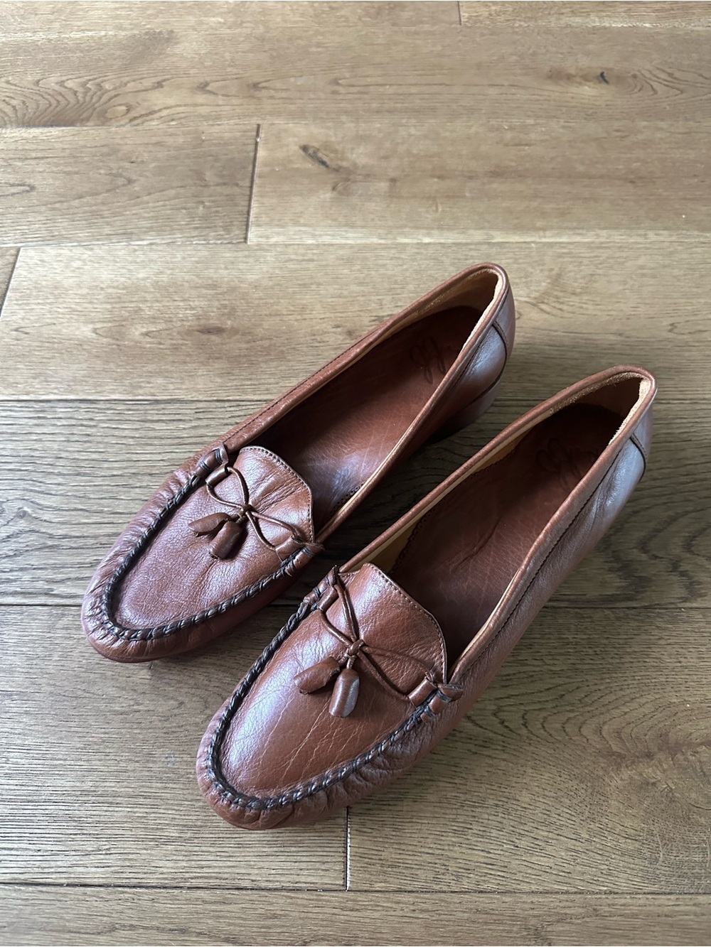 New JJ’s Genuine Leather Loafers Hand Crafted In Leon Made In Mexico Sz 9.5